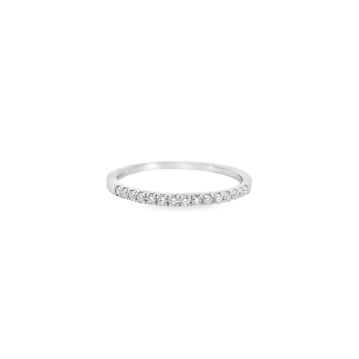0.15ct Lab-Grown Round-Cut Diamond Wedding Band in 14K Gold