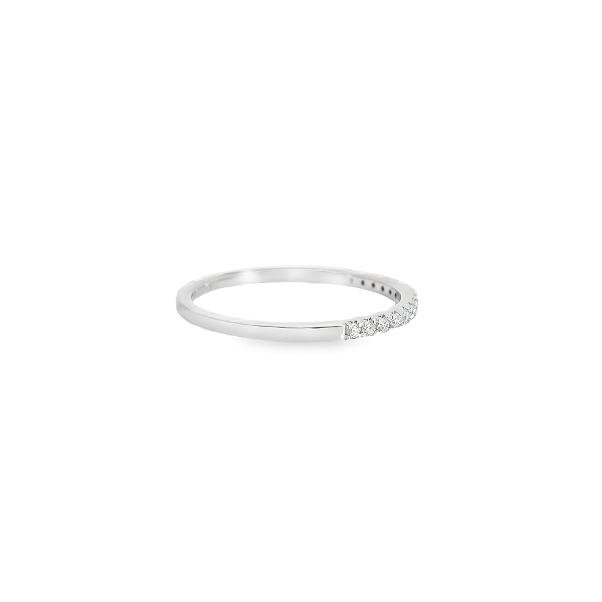 0.15ct Lab-Grown Round-Cut Diamond Wedding Band in 14K Gold