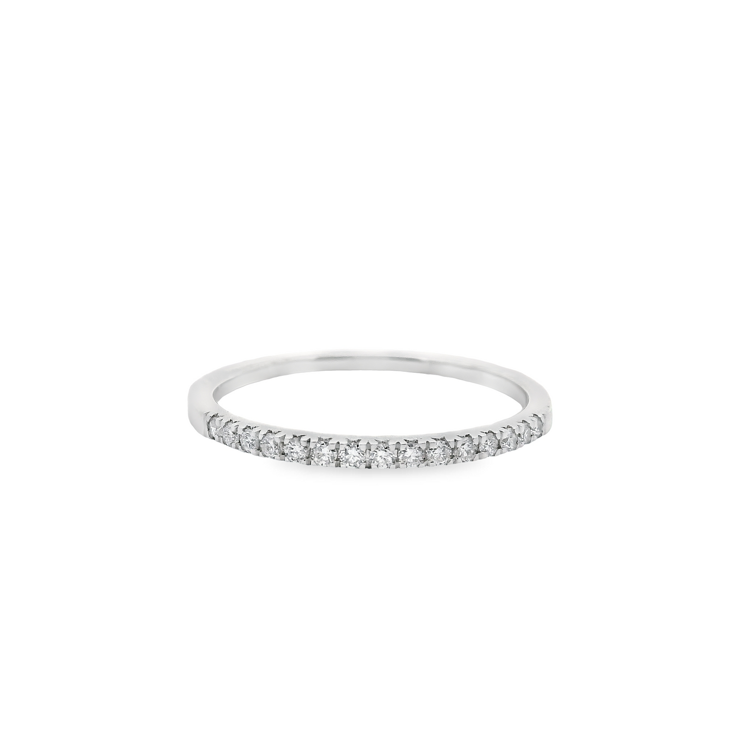 0.15ct Lab-Grown Round-Cut Diamond Wedding Band in 14K Gold
