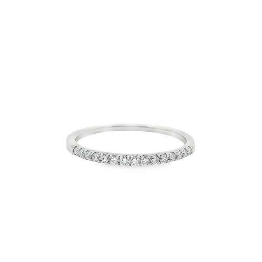 0.15ct Lab-Grown Round-Cut Diamond Wedding Band in 14K Gold