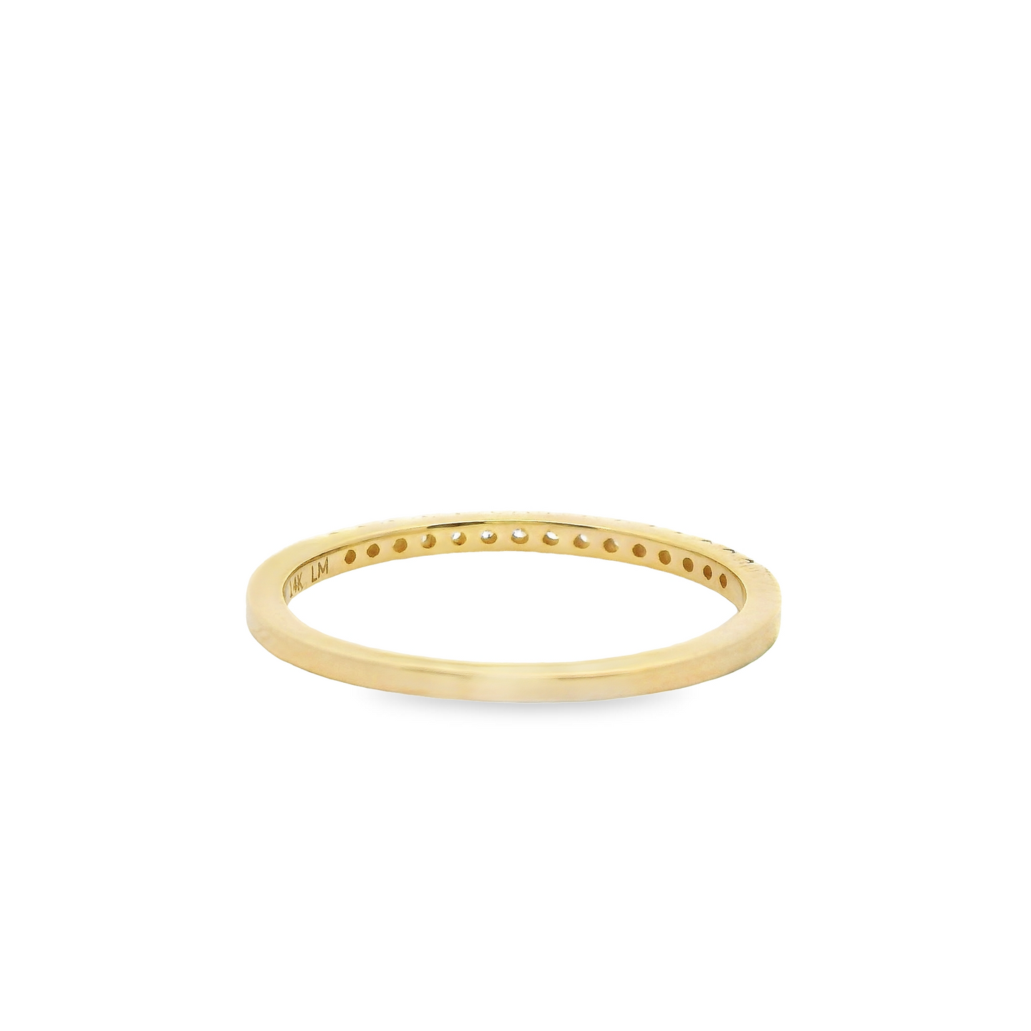 0.15ct Lab-Grown Round-Cut Diamond Wedding Band in 14K Gold