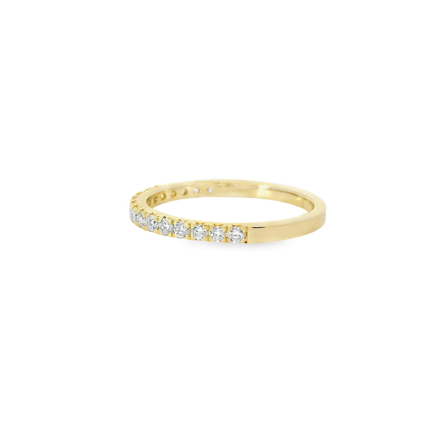 0.33ct Lab-Grown Round-Cut Diamond Wedding Band in 14K Gold
