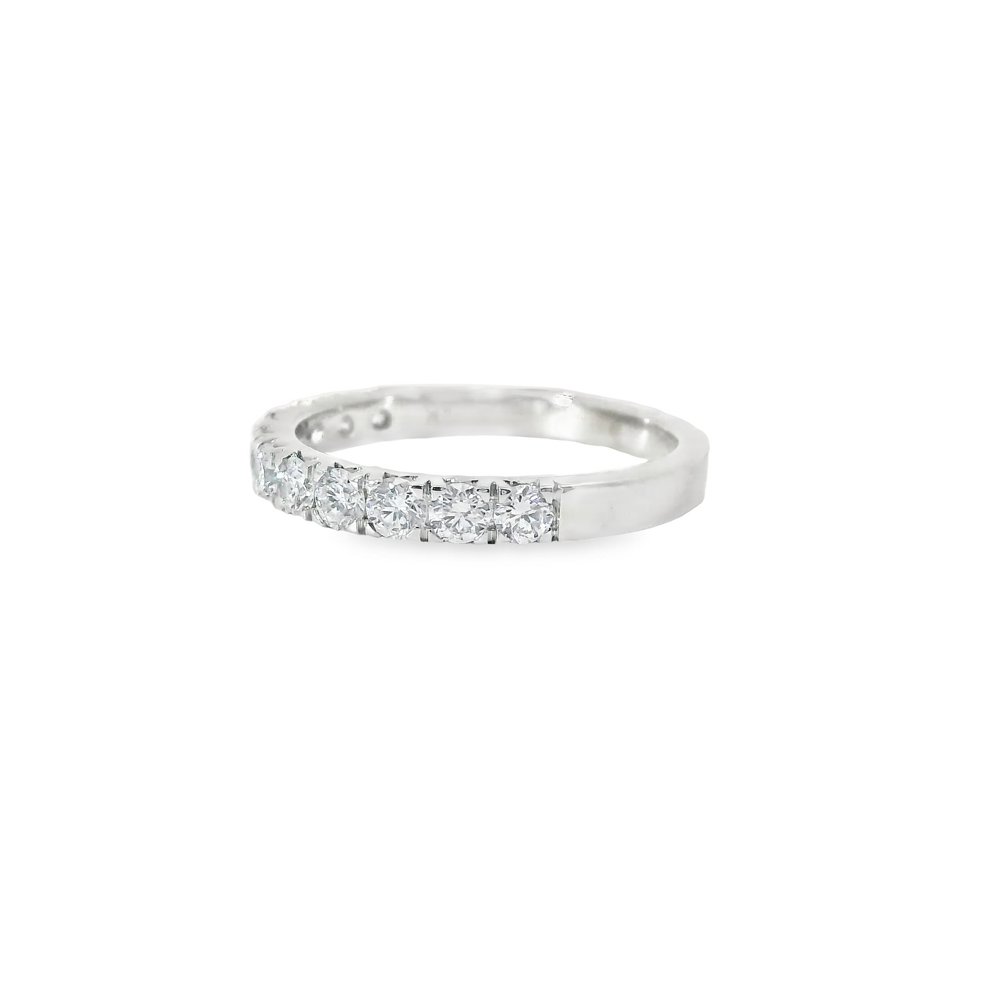 0.75ct Lab-Grown Round-Cut Diamond Wedding Band in 14K Gold