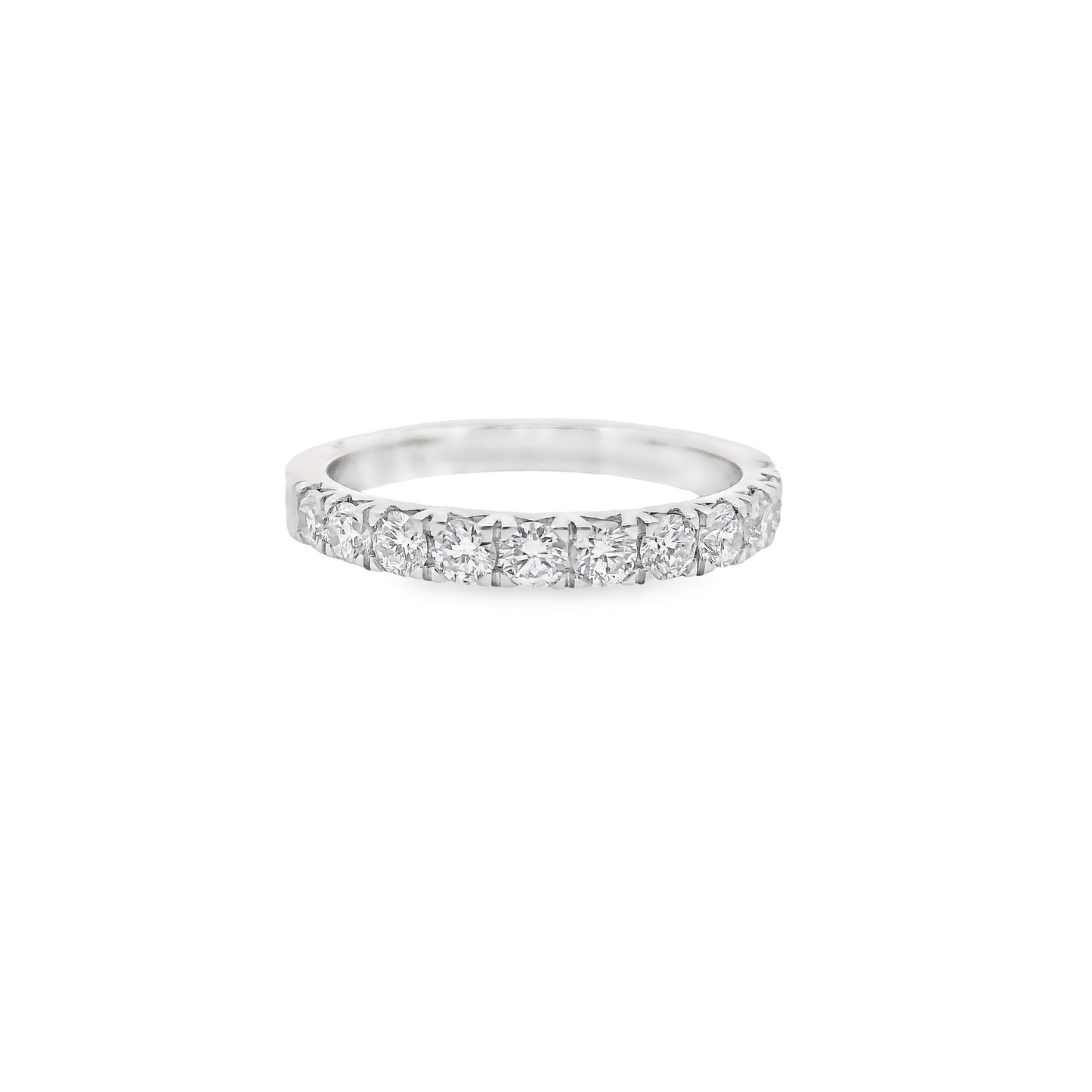 0.75ct Lab-Grown Round-Cut Diamond Wedding Band in 14K Gold
