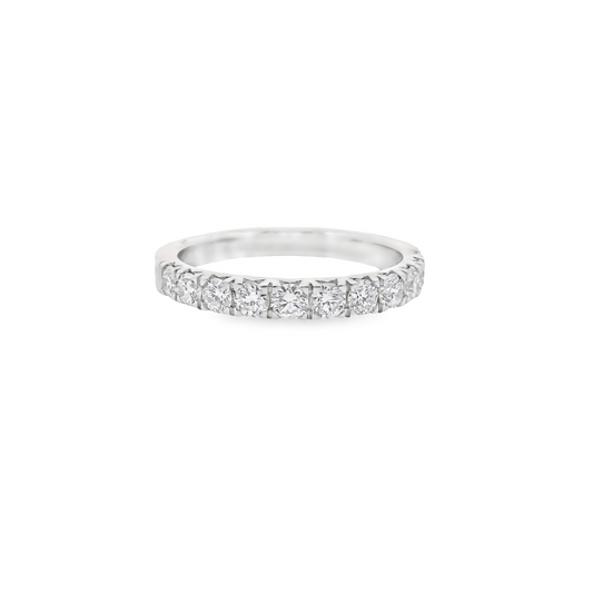 0.75ct Lab-Grown Round-Cut Diamond Wedding Band in 14K Gold