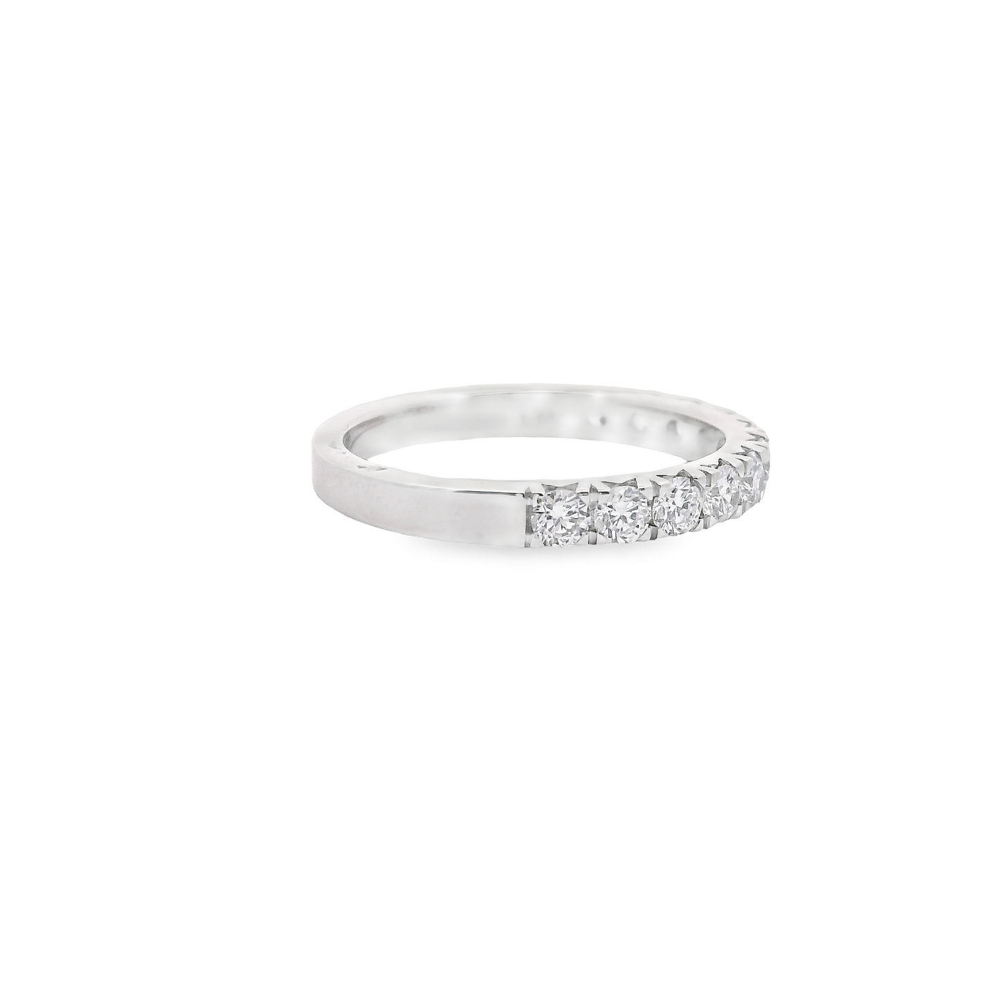 0.75ct Lab-Grown Round-Cut Diamond Wedding Band in 14K Gold