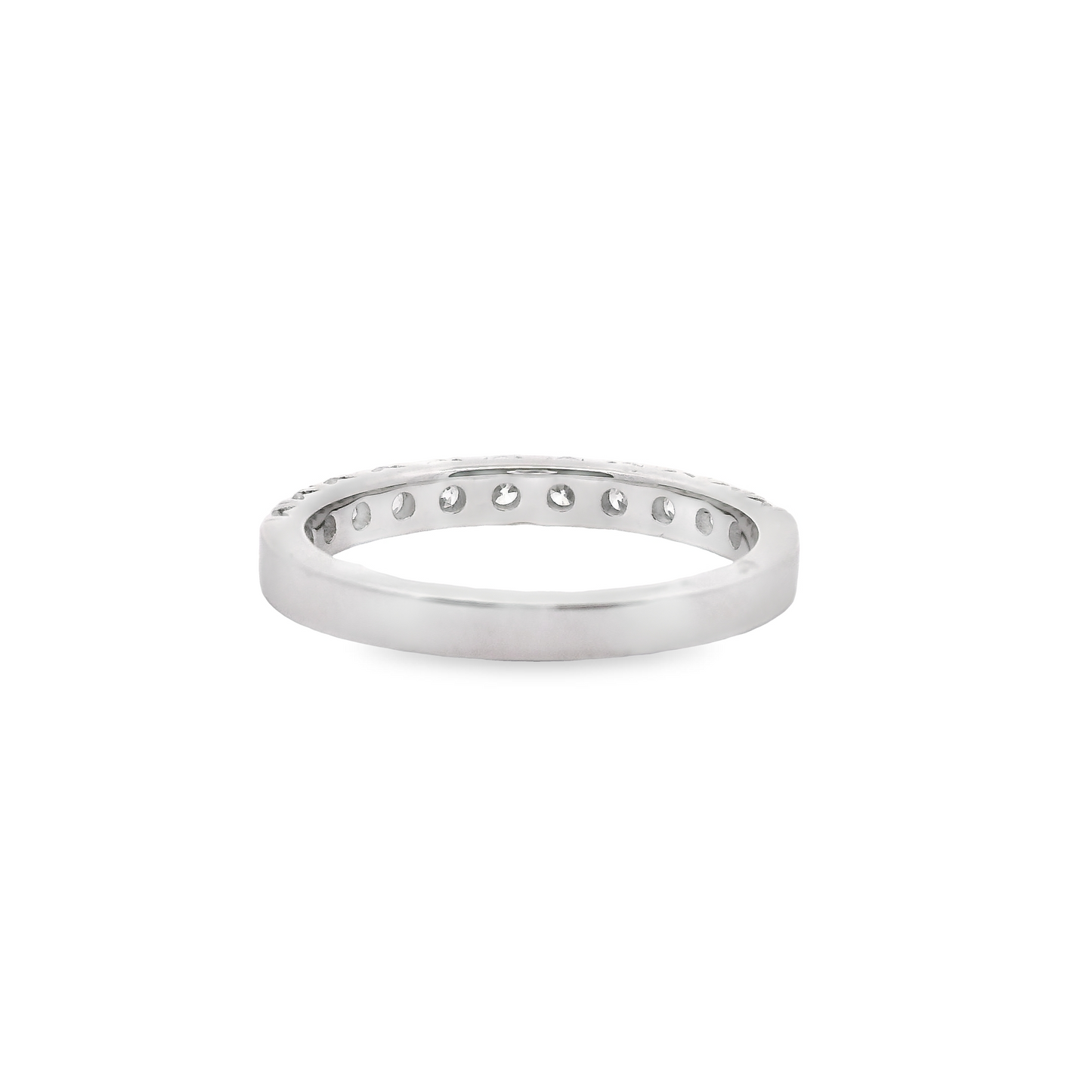 0.75ct Lab-Grown Round-Cut Diamond Wedding Band in 14K Gold
