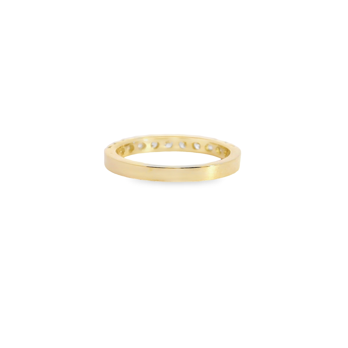 0.75ct Lab-Grown Round-Cut Diamond Wedding Band in 14K Gold