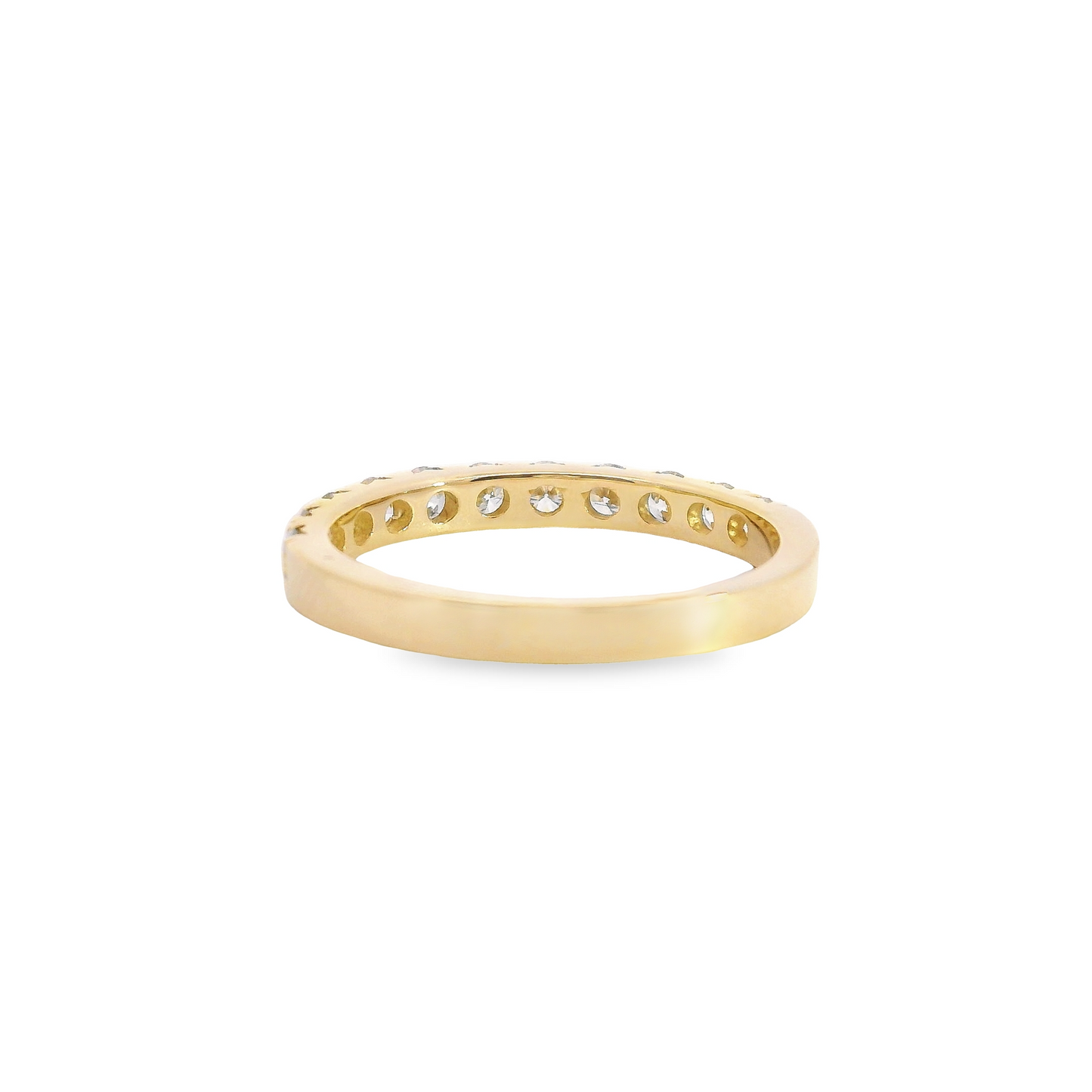 0.75ct Lab-Grown Round-Cut Diamond Wedding Band in 14K Gold