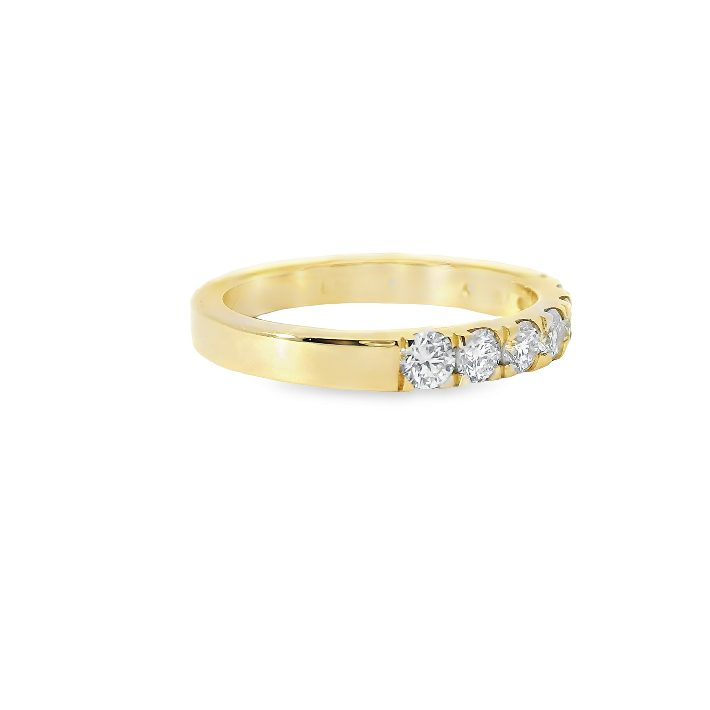 1.00ct Lab-Grown Round-Cut Diamond Ring in 14K Gold