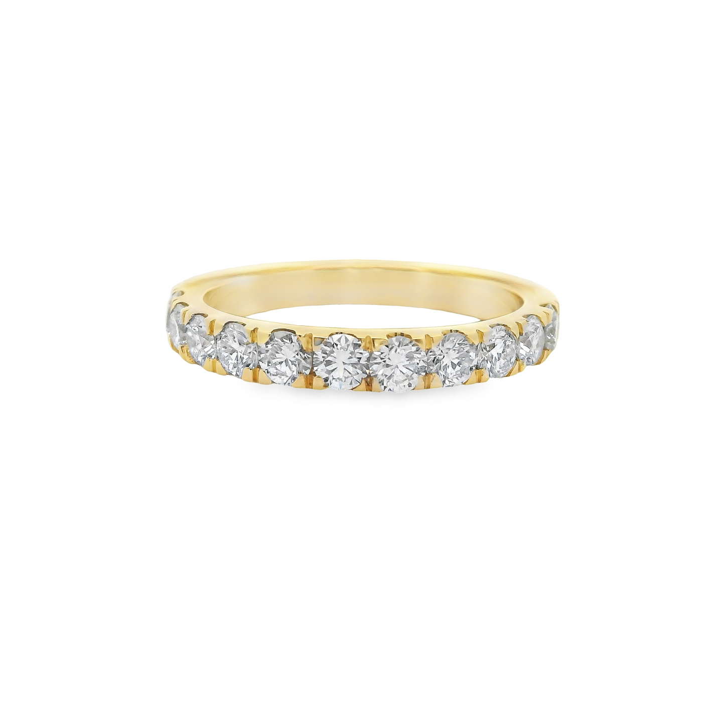 1.00ct Lab-Grown Round-Cut Diamond Ring in 14K Gold