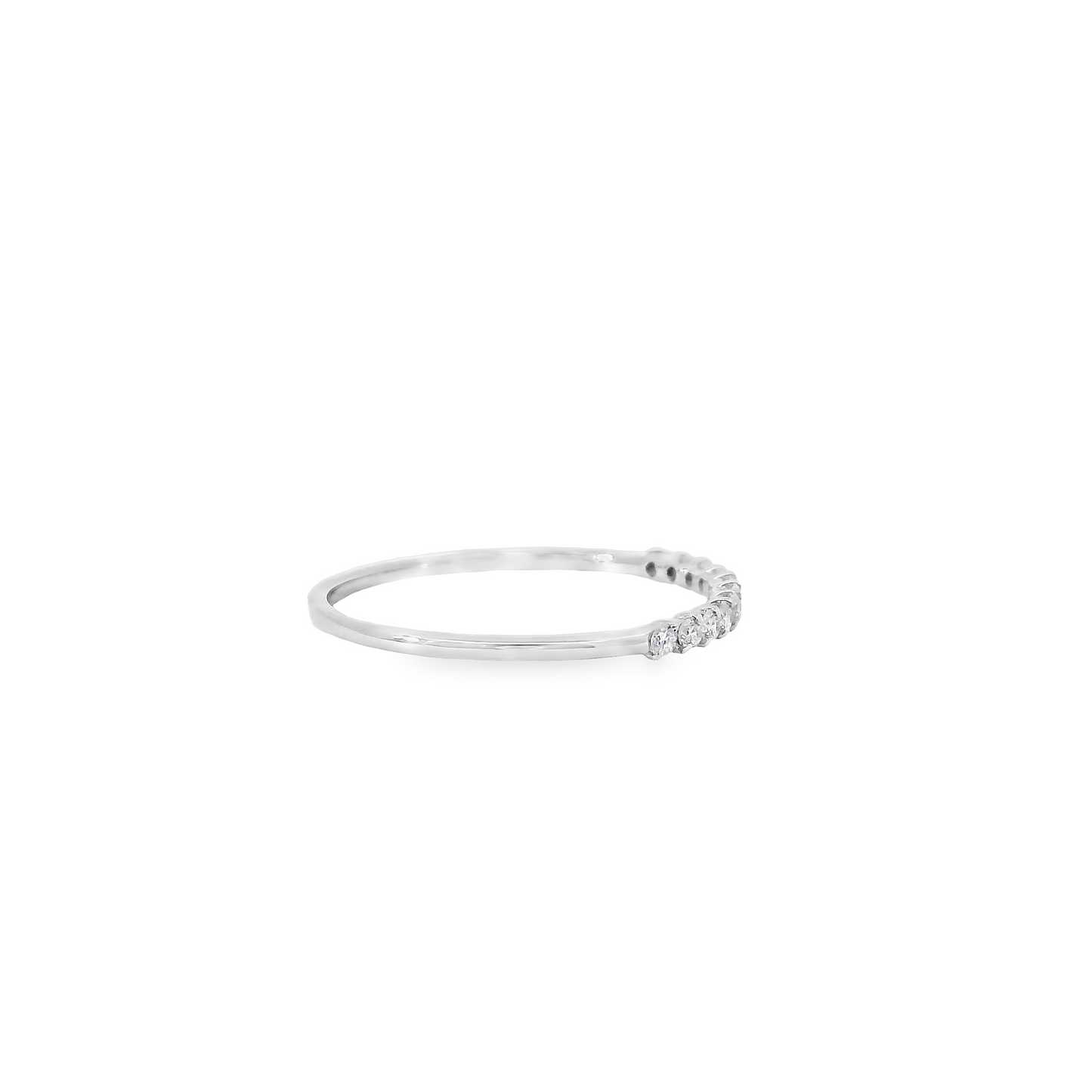 0.15ct Lab-Grown Diamond Anniversary Band in 14K White Gold