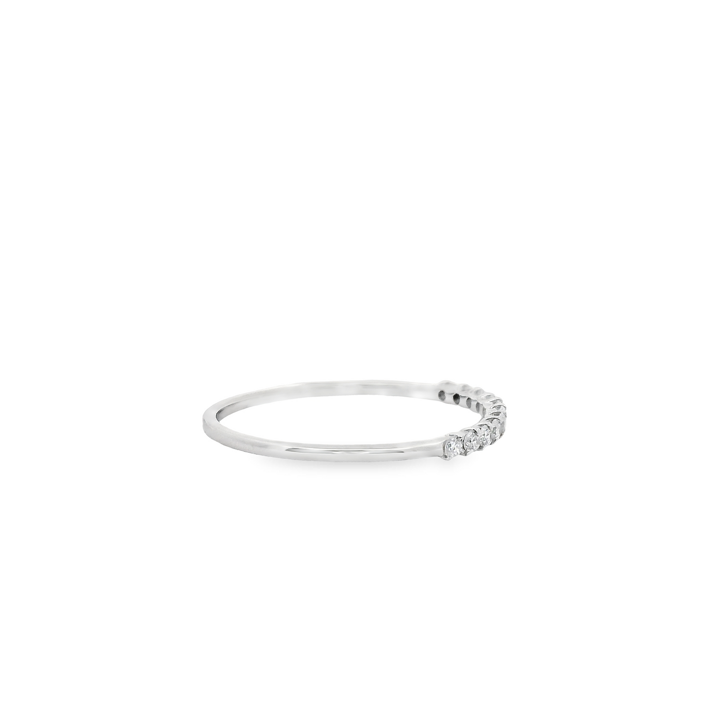 0.15ct Lab-Grown Diamond Anniversary Band in 14K White Gold