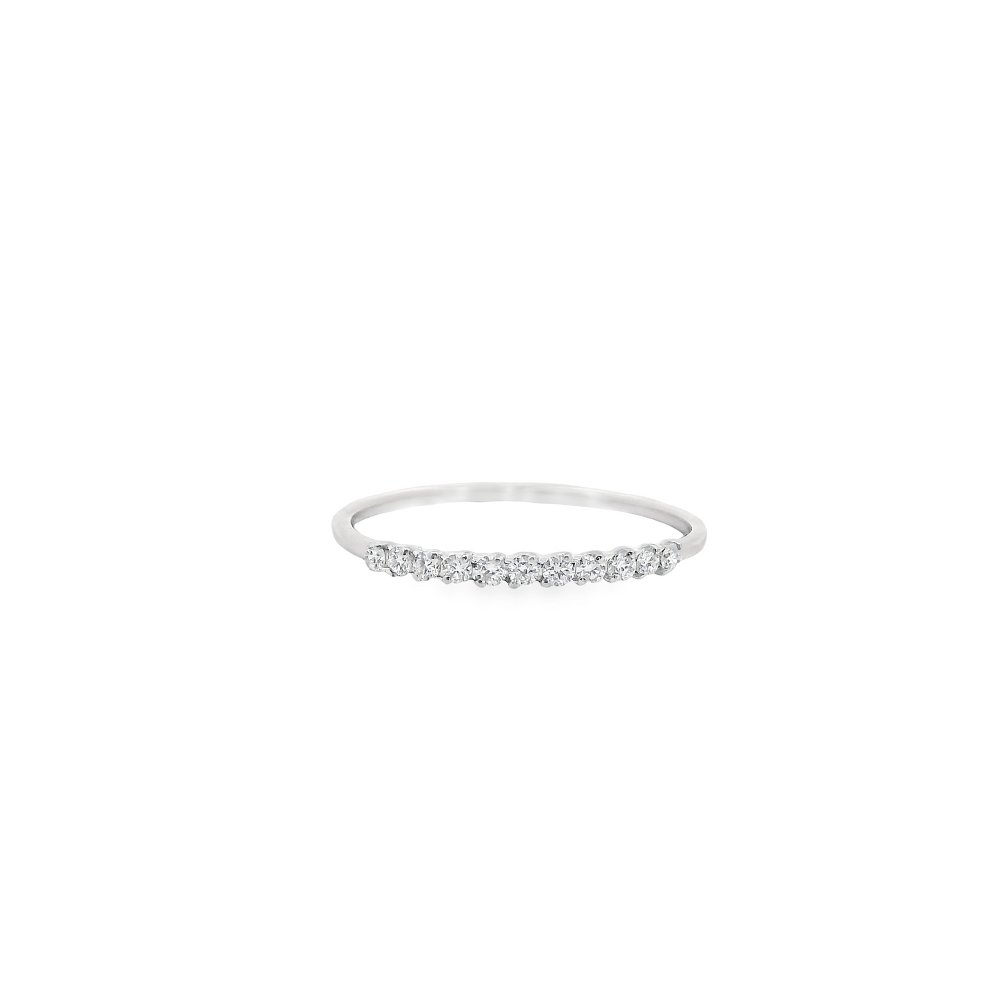 0.15ct Lab-Grown Diamond Anniversary Band in 14K White Gold