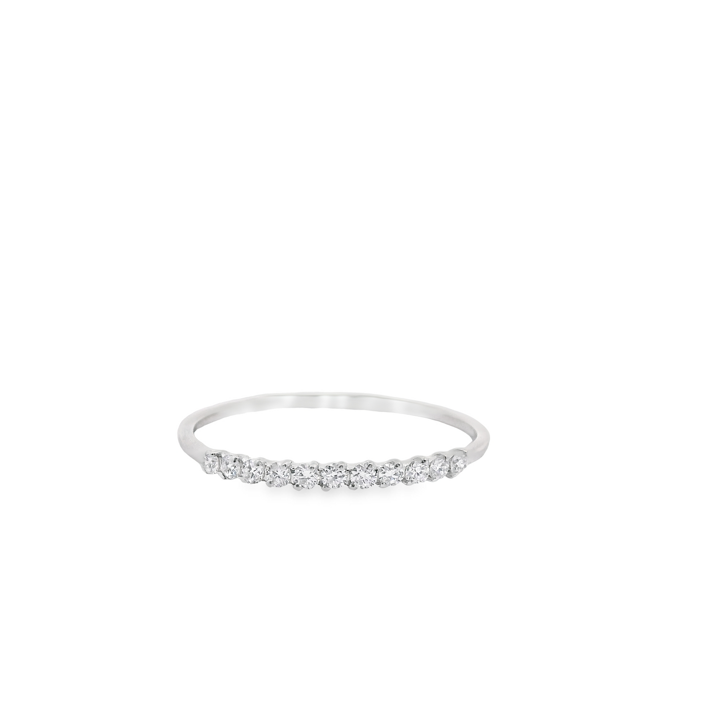 0.15ct Lab-Grown Diamond Anniversary Band in 14K White Gold