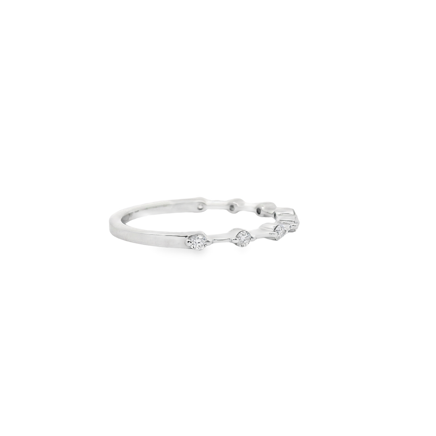 0.15ct Lab-Grown Round-Cut Diamond Wedding Band in 14K Gold