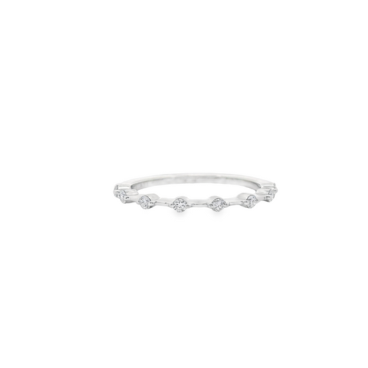 0.15ct Lab-Grown Round-Cut Diamond Wedding Band in 14K Gold
