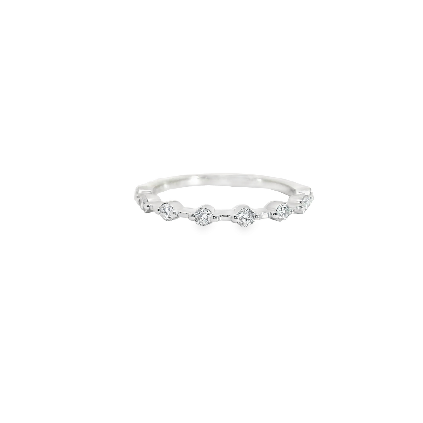0.33ct Lab-Grown Round-Cut Diamond Wedding Band in 14K Gold