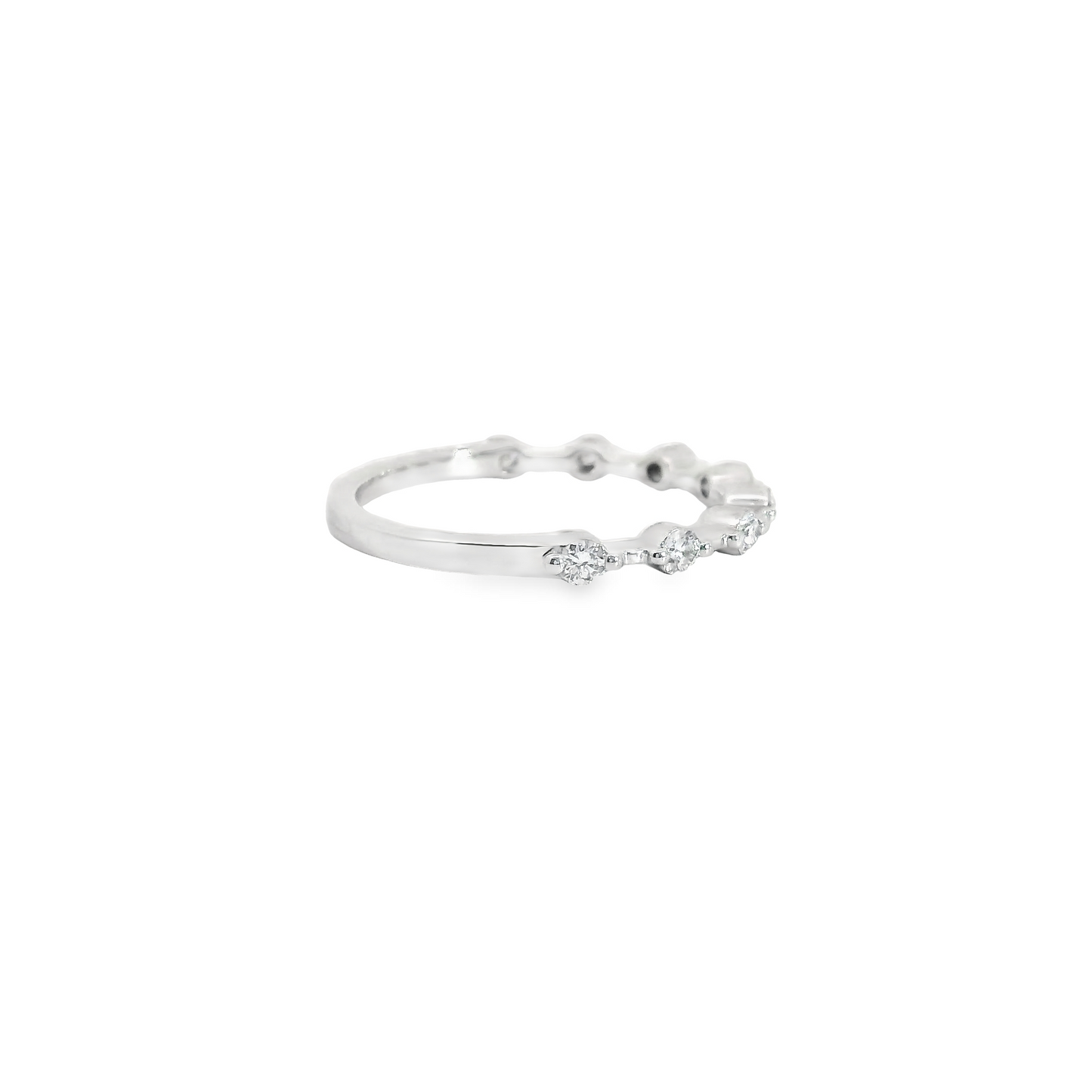 0.33ct Lab-Grown Round-Cut Diamond Wedding Band in 14K Gold
