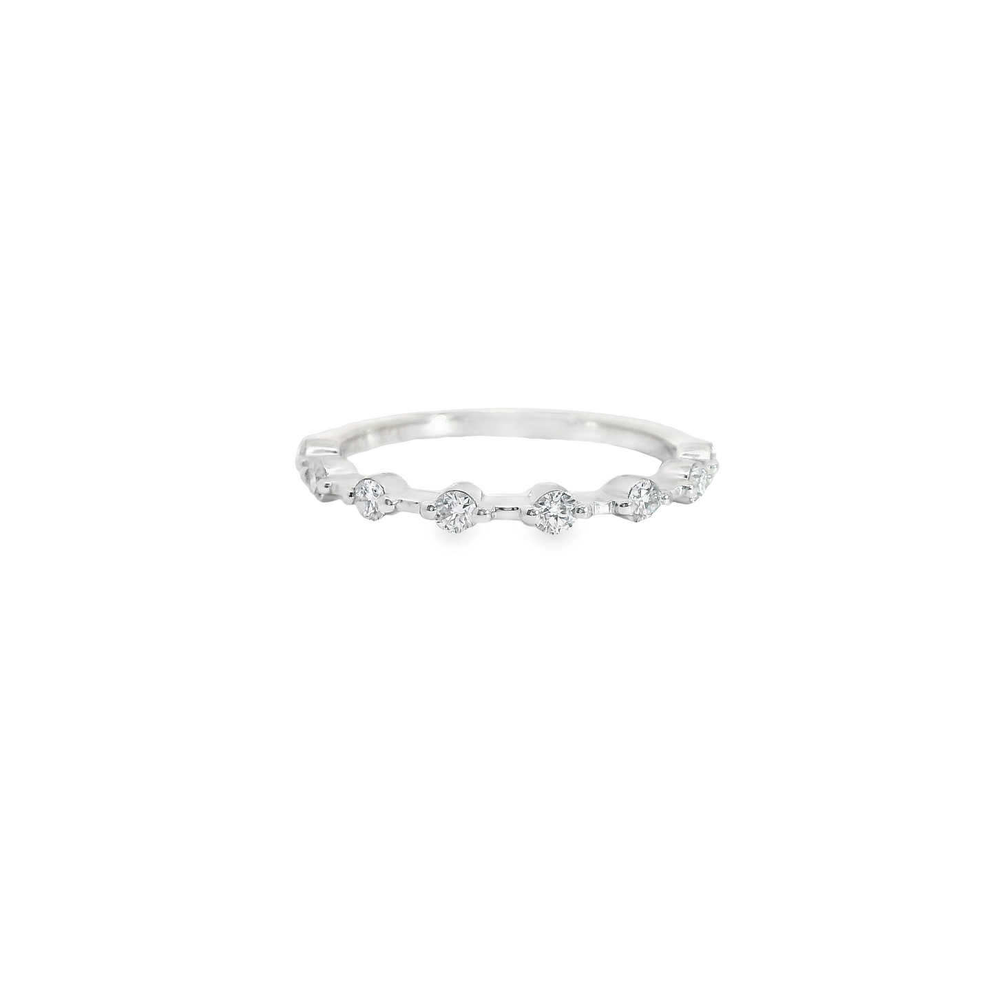 0.33ct Lab-Grown Round-Cut Diamond Wedding Band in 14K Gold