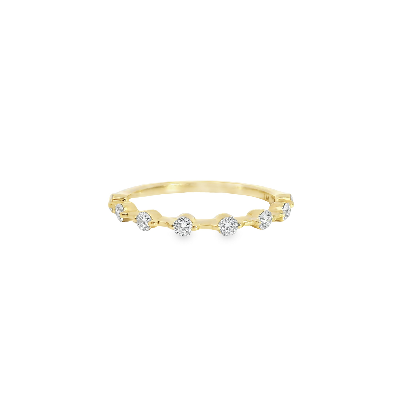 0.33ct Lab-Grown Round-Cut Diamond Wedding Band in 14K Gold