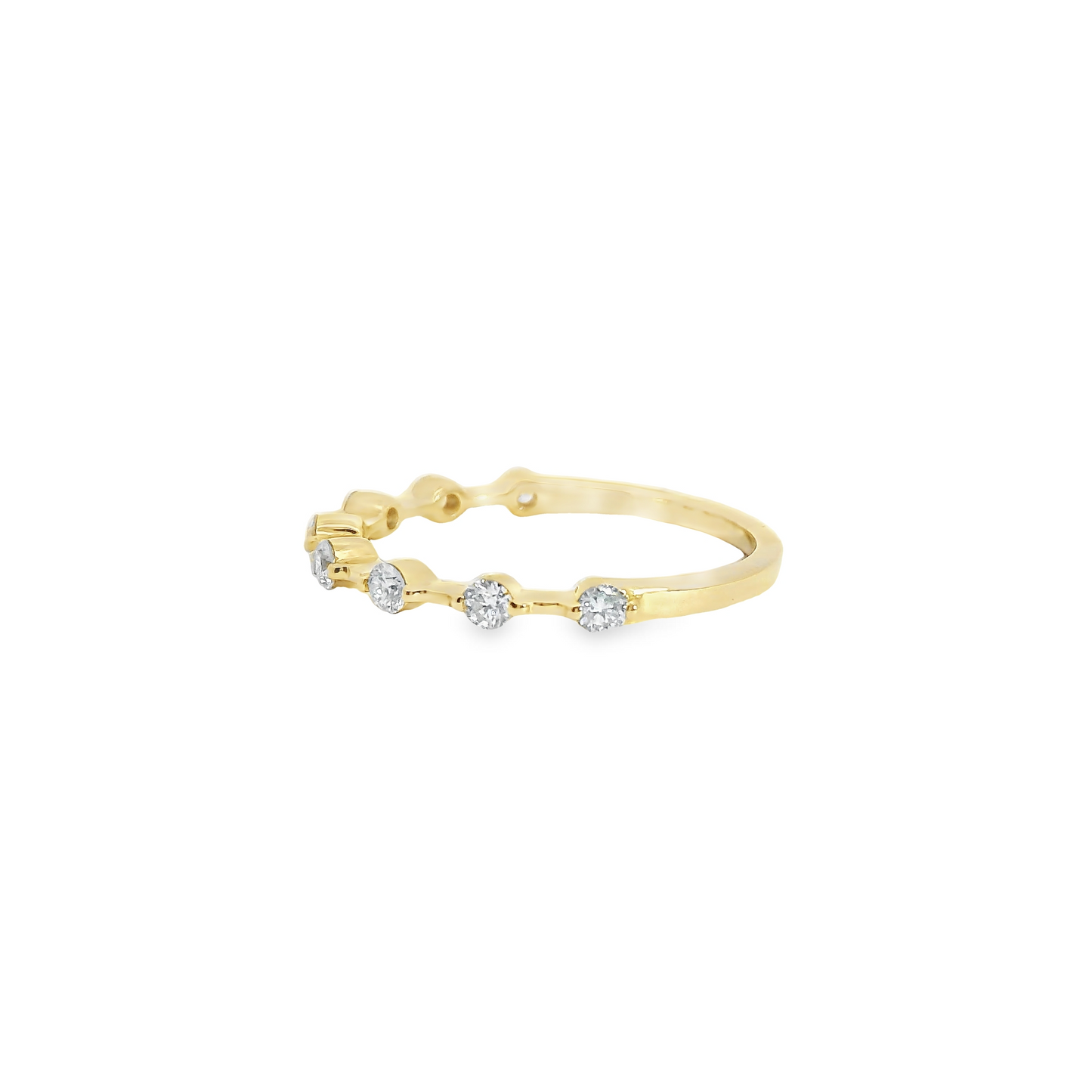 0.33ct Lab-Grown Round-Cut Diamond Wedding Band in 14K Gold