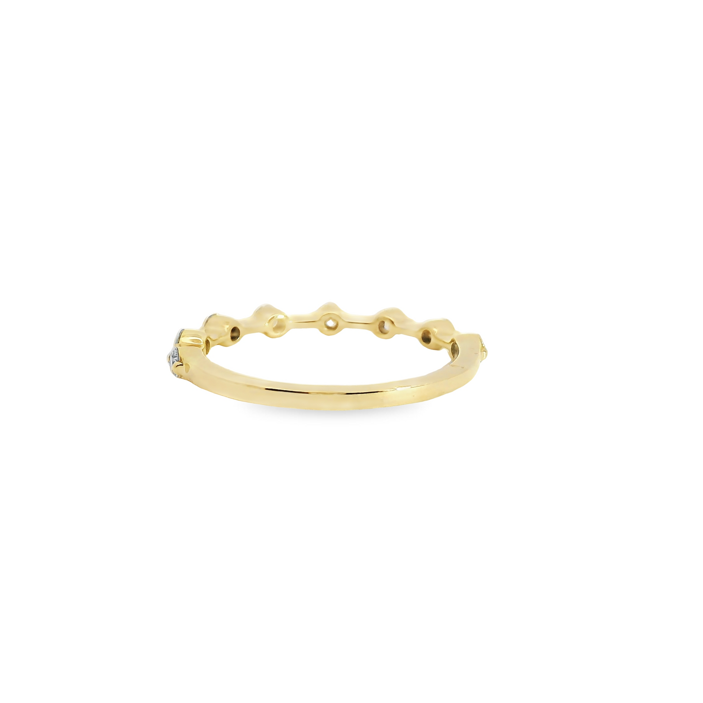 0.33ct Lab-Grown Round-Cut Diamond Wedding Band in 14K Gold