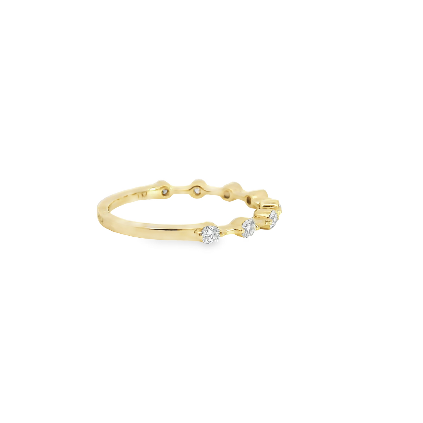 0.33ct Lab-Grown Round-Cut Diamond Wedding Band in 14K Gold