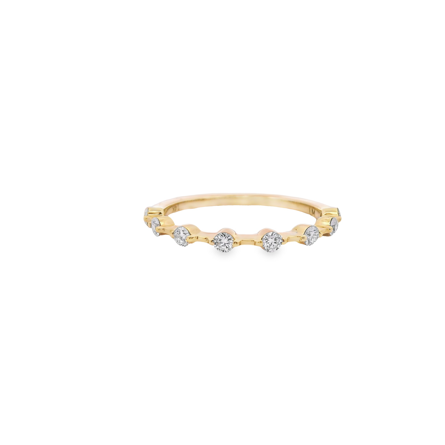 0.33ct Lab-Grown Round-Cut Diamond Wedding Band in 14K Gold