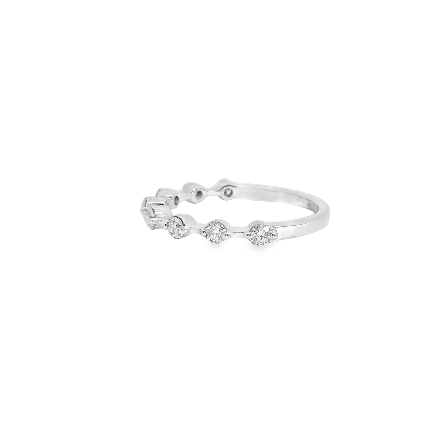 0.50ct Lab-Grown Polished Round-Cut Diamond Wedding Band in 14K Gold