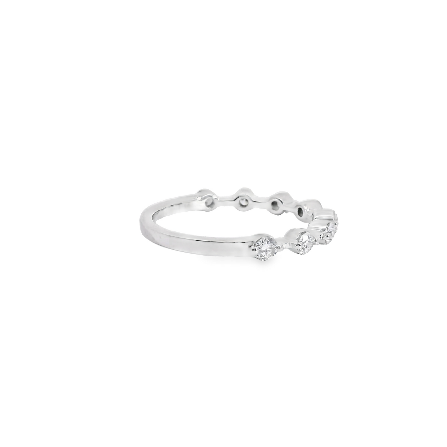 0.50ct Lab-Grown Polished Round-Cut Diamond Wedding Band in 14K Gold