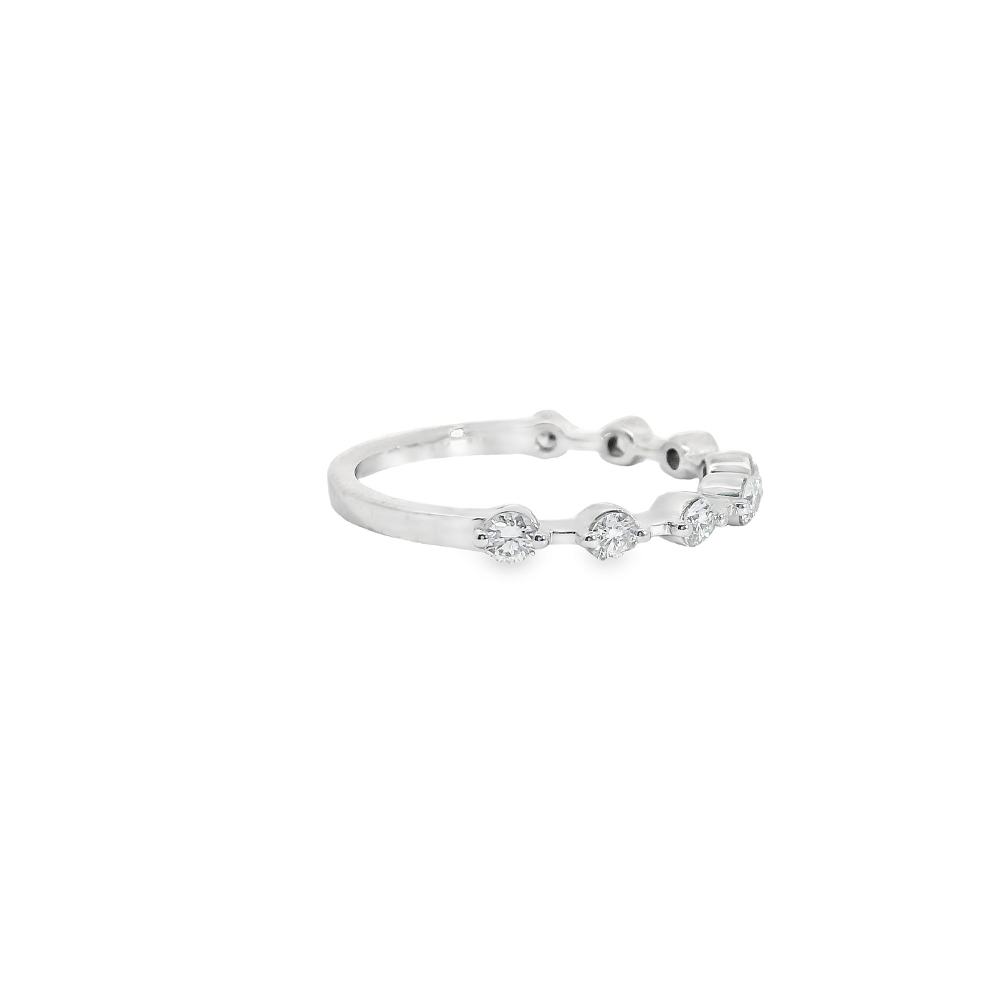 0.50ct Lab-Grown Polished Round-Cut Diamond Wedding Band in 14K Gold