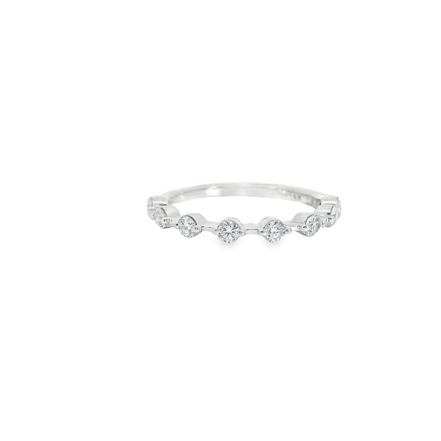 0.50ct Lab-Grown Polished Round-Cut Diamond Wedding Band in 14K Gold