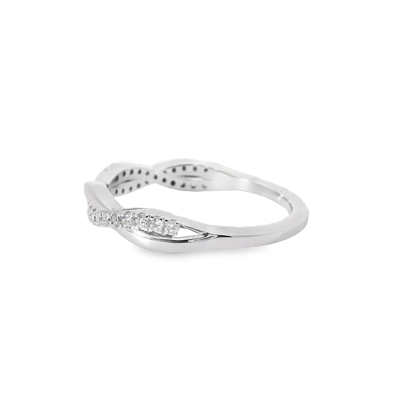 0.25ct Lab-Grown Diamond Wedding Band in 14K White Gold
