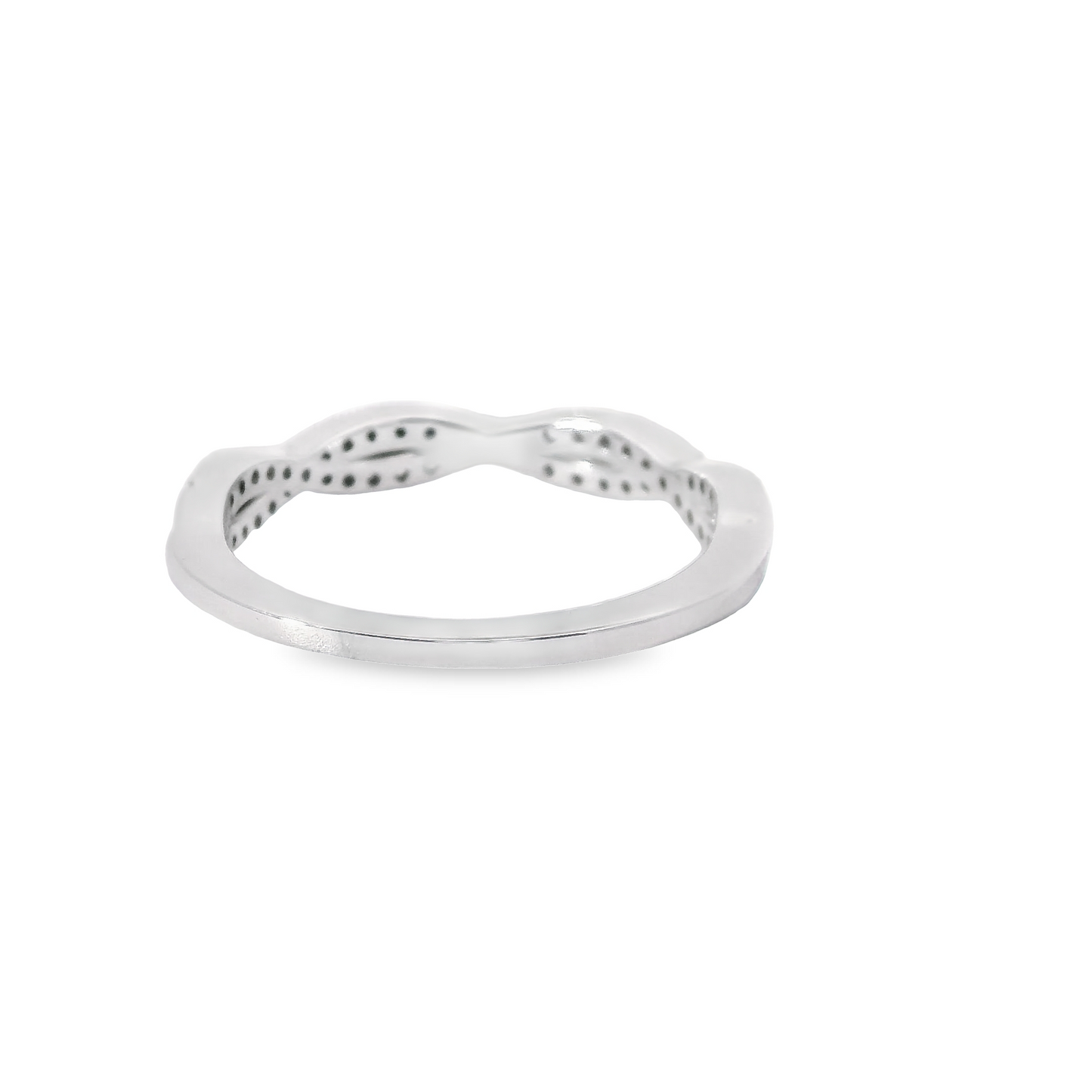 0.25ct Lab-Grown Diamond Wedding Band in 14K White Gold