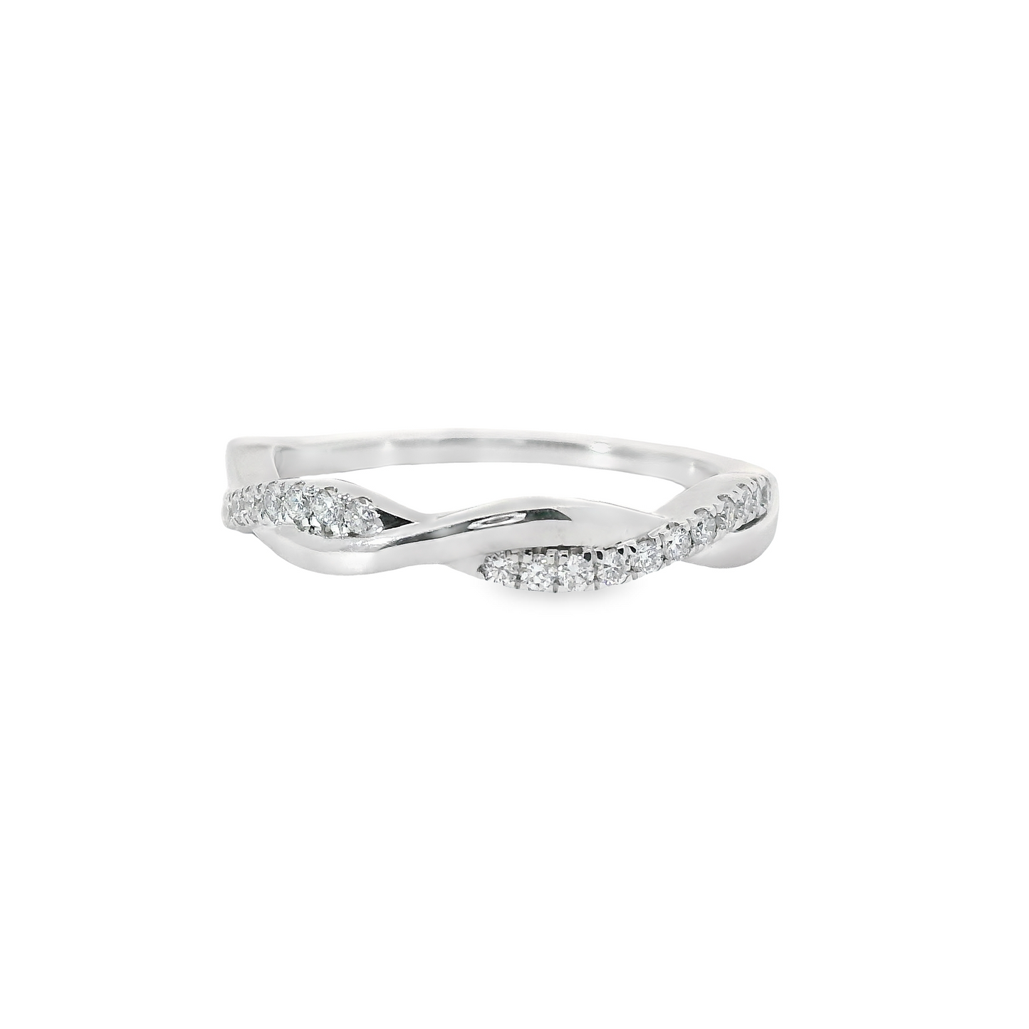 0.25ct Lab-Grown Diamond Wedding Band in 14K White Gold