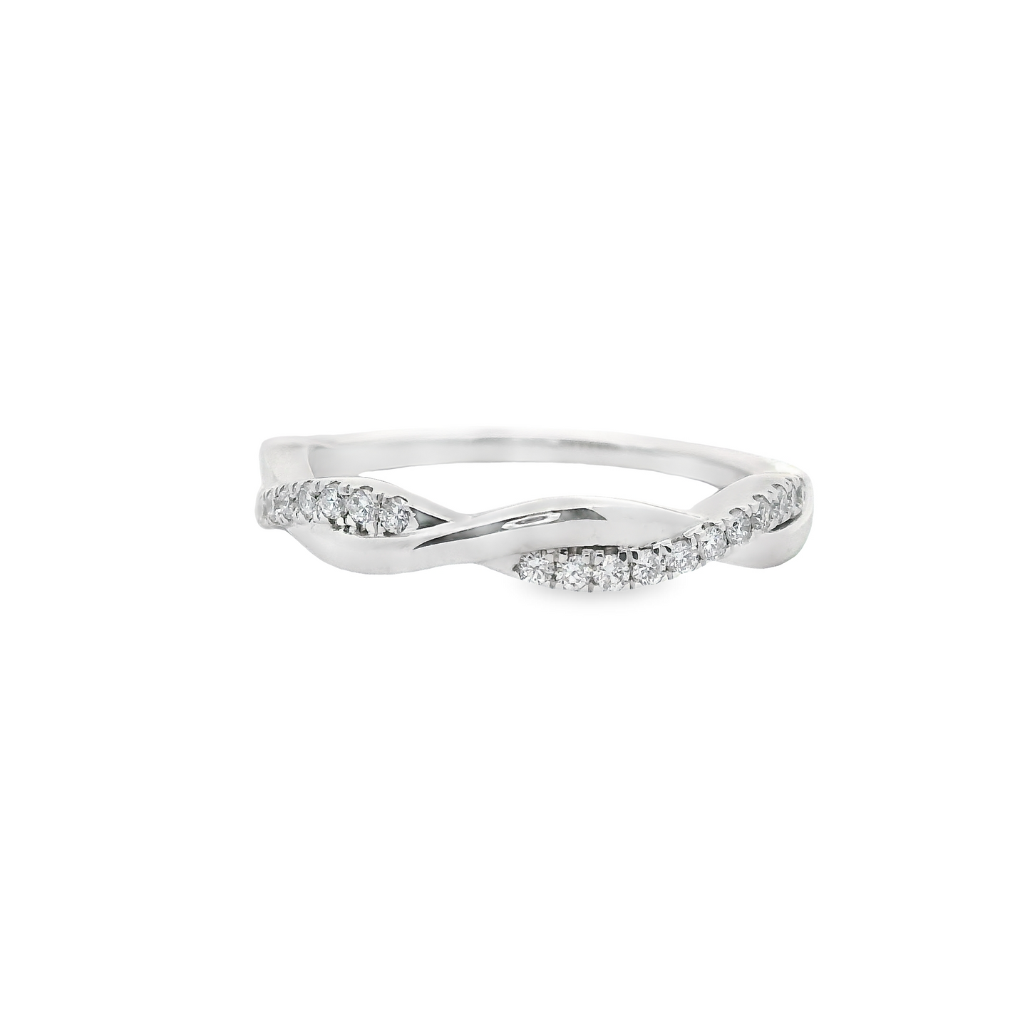 0.25ct Lab-Grown Diamond Wedding Band in 14K White Gold