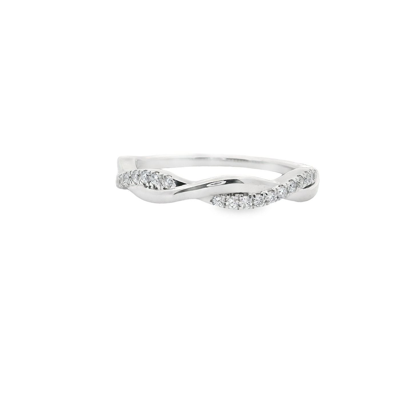0.25ct Lab-Grown Diamond Wedding Band in 14K White Gold