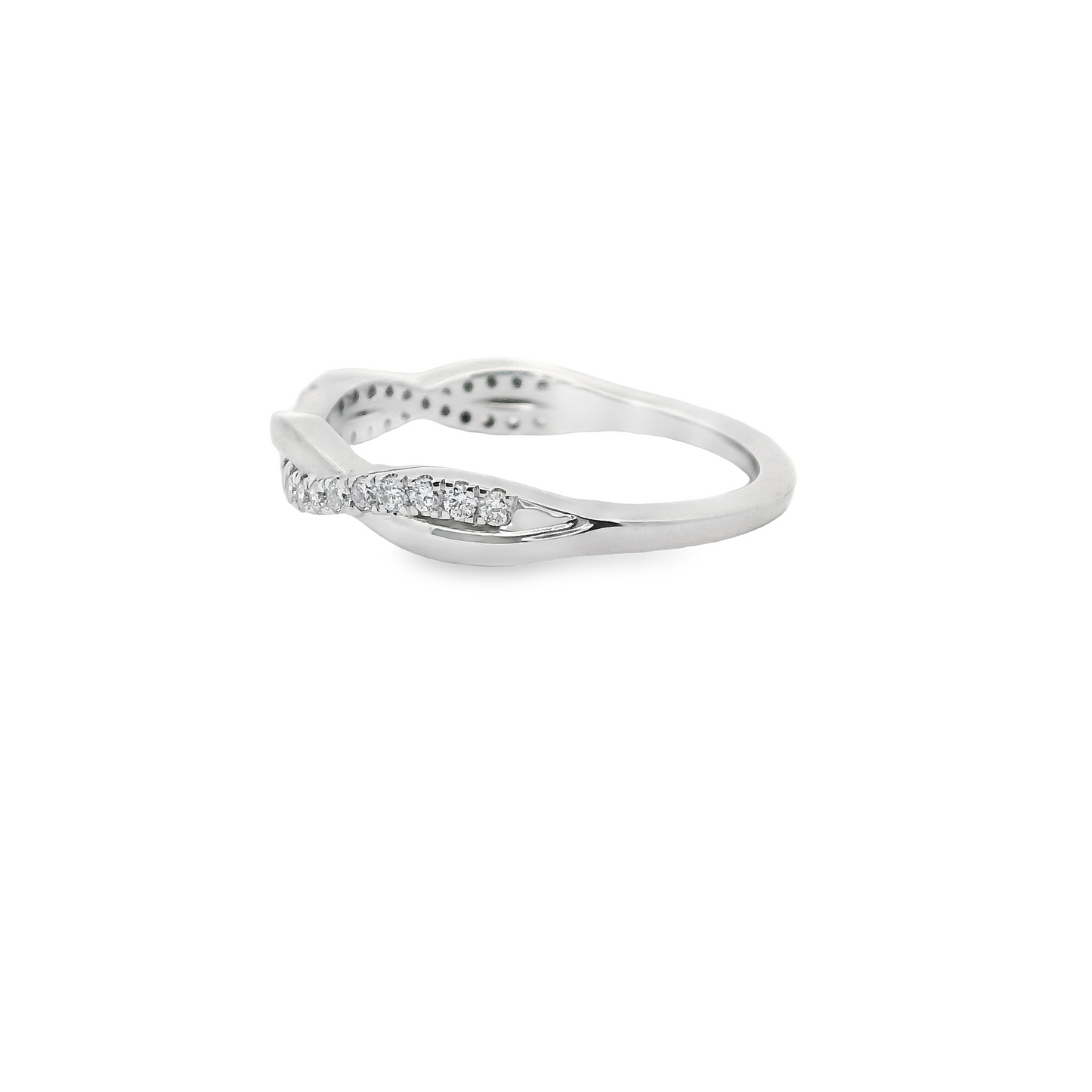 0.25ct Lab-Grown Diamond Wedding Band in 14K White Gold
