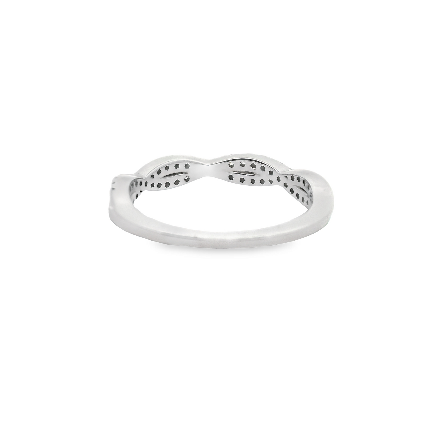 0.25ct Lab-Grown Diamond Wedding Band in 14K White Gold