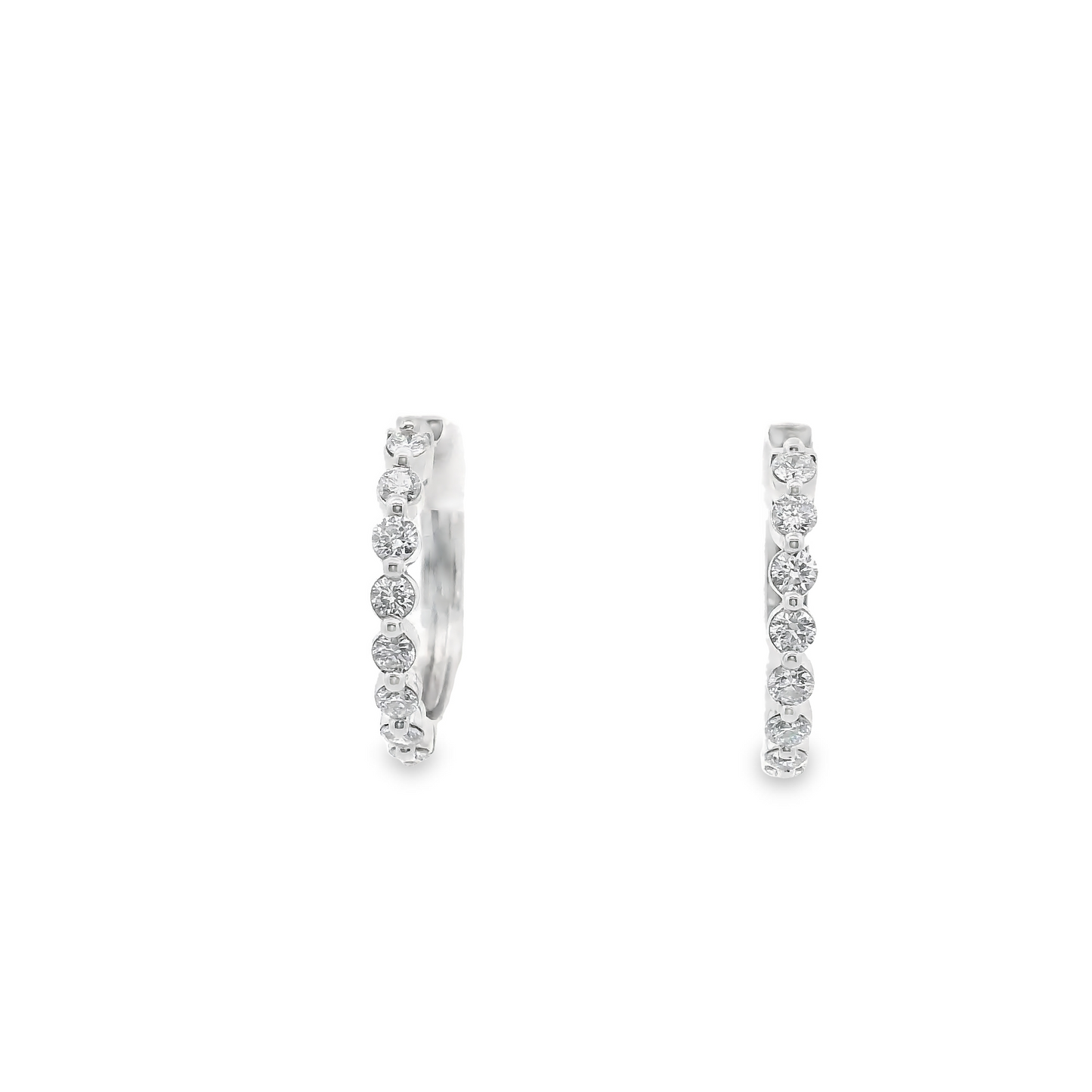 0.50ct Lab-Grown Diamond Hoop Earrings in 14K Gold