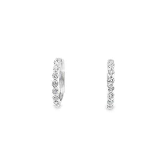 0.50ct Lab-Grown Diamond Hoop Earrings in 14K Gold