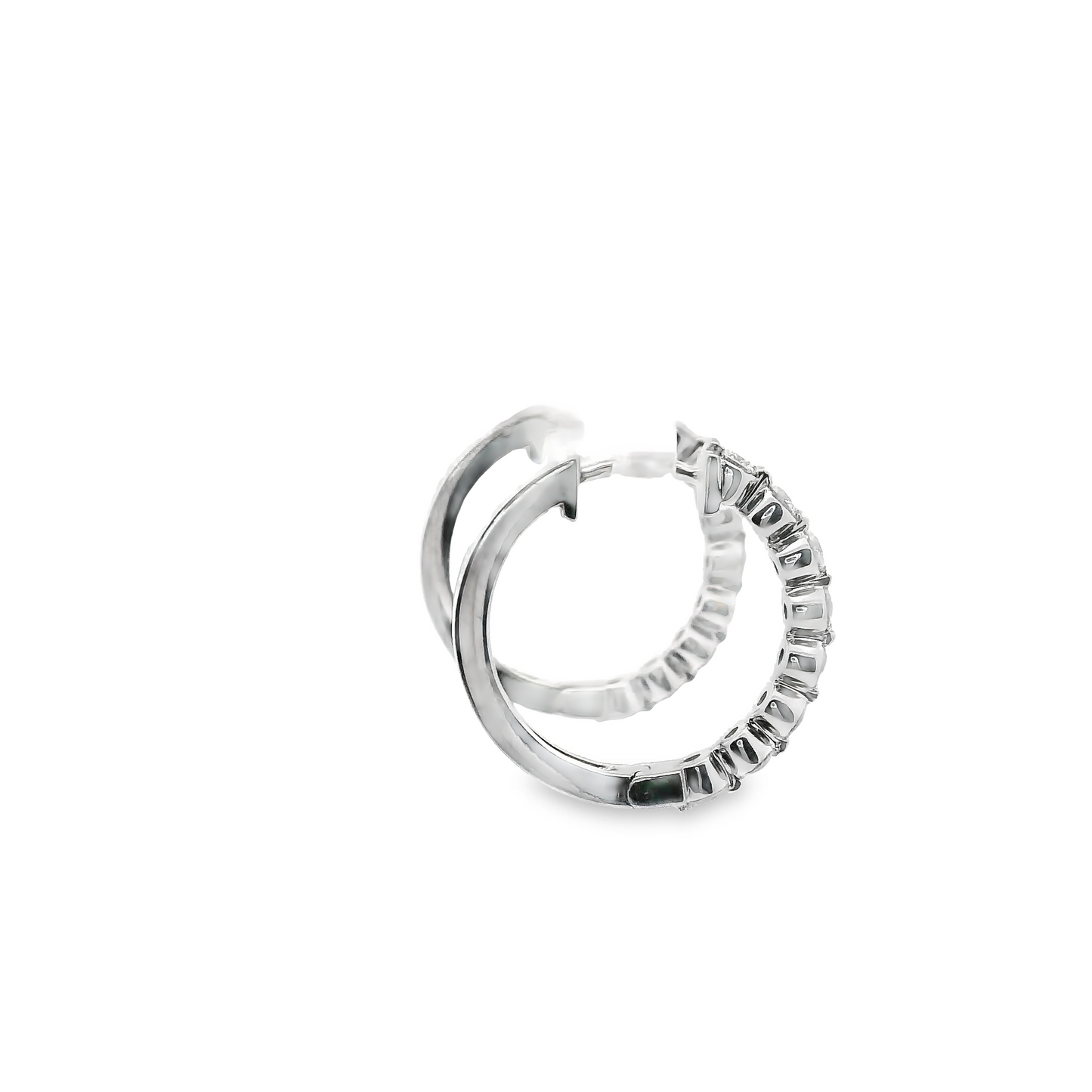0.50ct Lab-Grown Diamond Hoop Earrings in 14K Gold