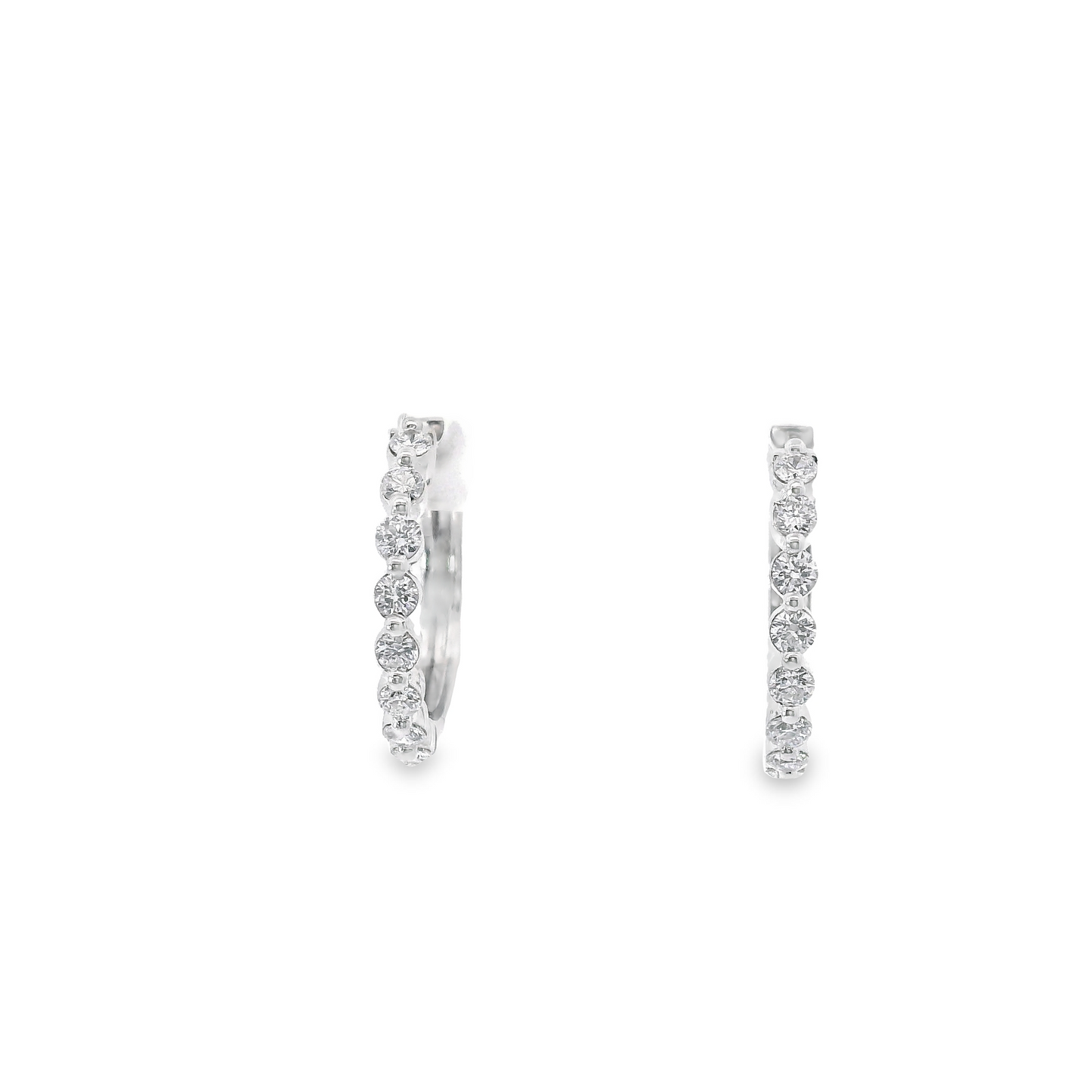 0.50ct Lab-Grown Diamond Hoop Earrings in 14K Gold