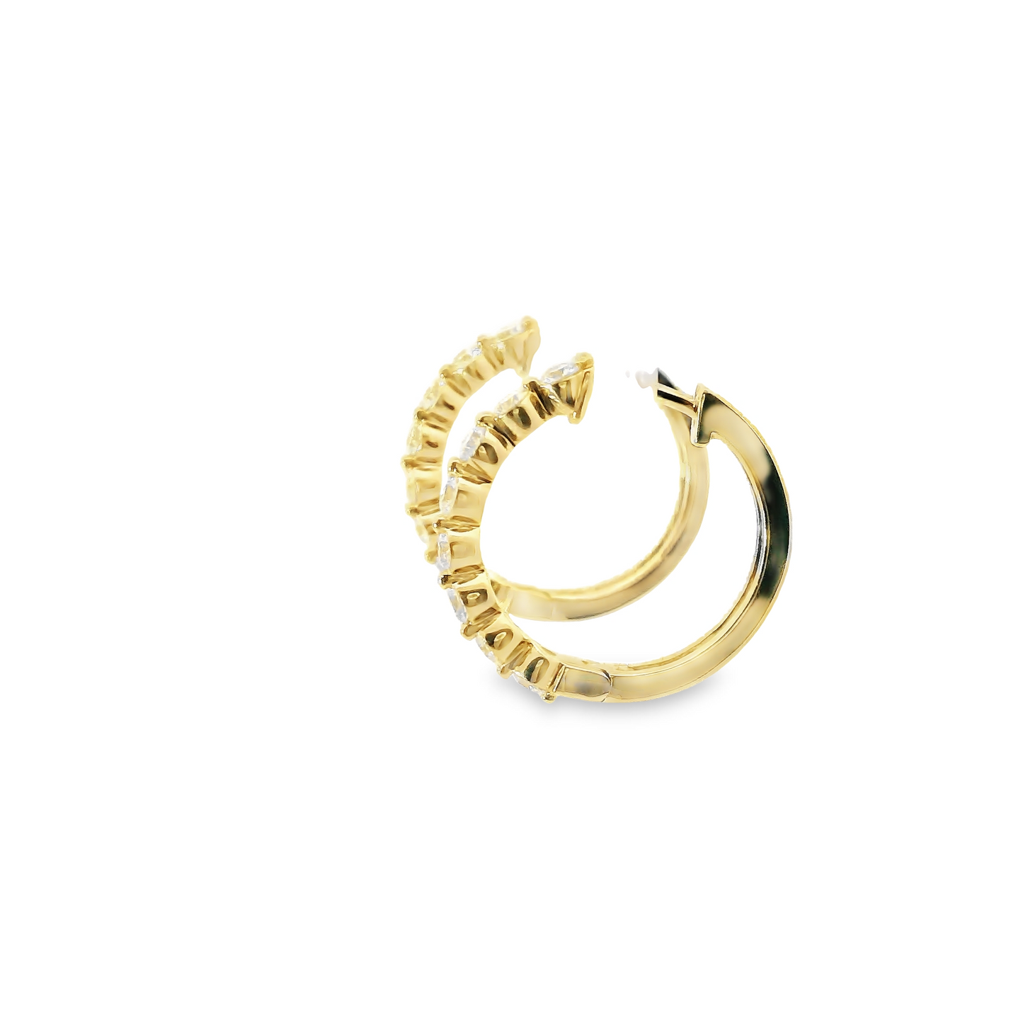 0.50ct Lab-Grown Diamond Hoop Earrings in 14K Gold