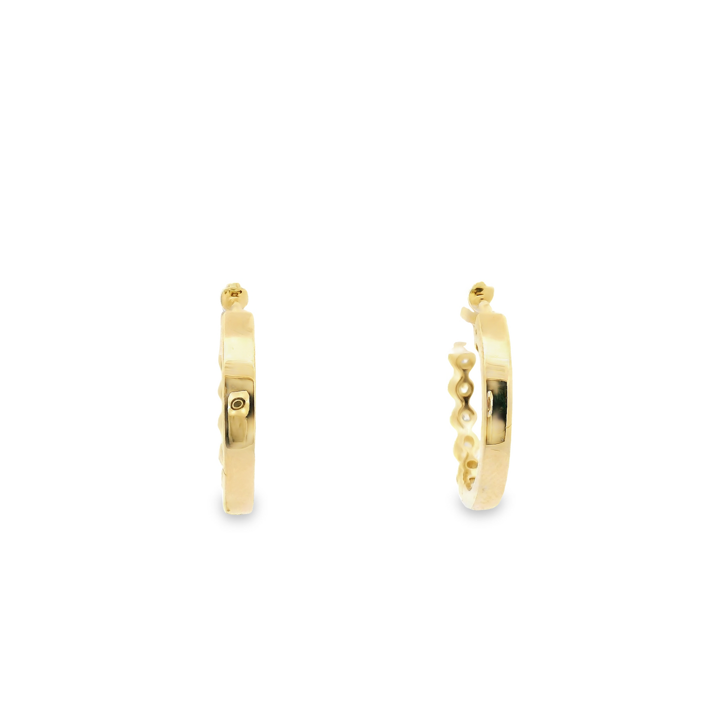 0.50ct Lab-Grown Diamond Hoop Earrings in 14K Gold