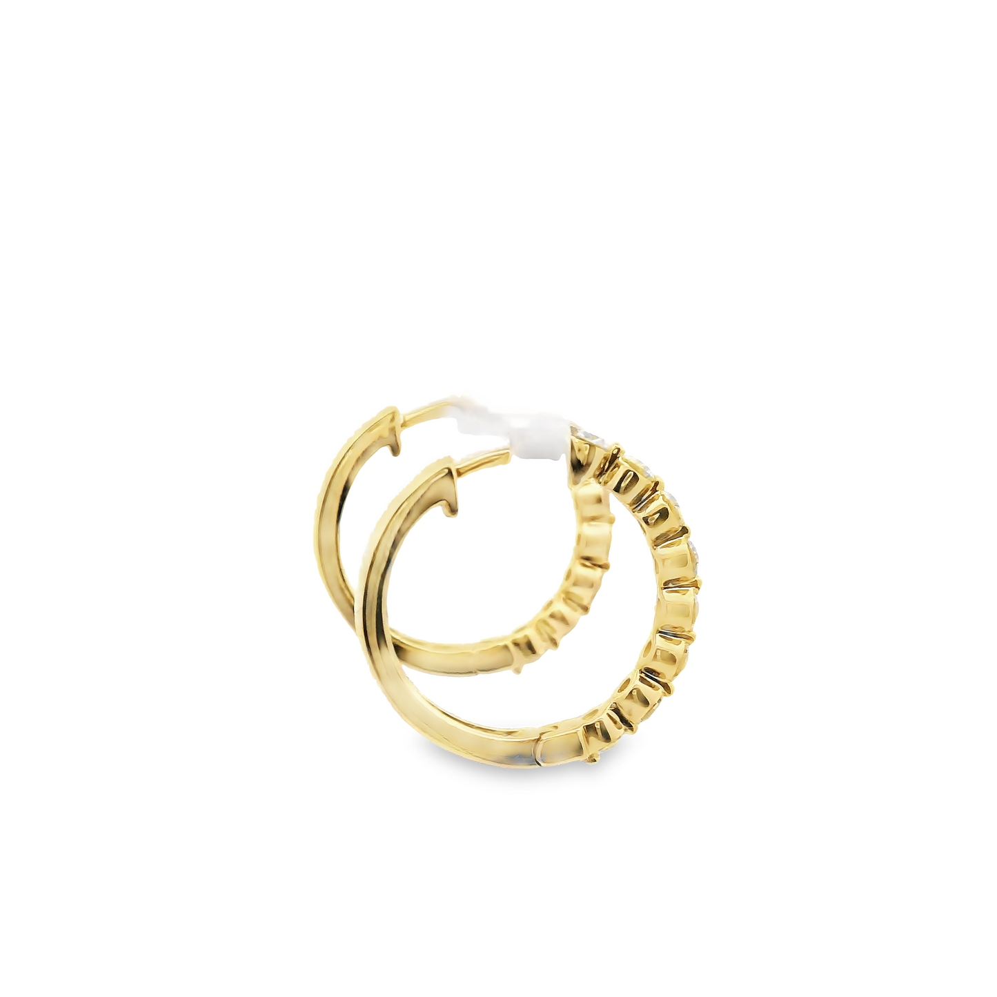 0.50ct Lab-Grown Diamond Hoop Earrings in 14K Gold