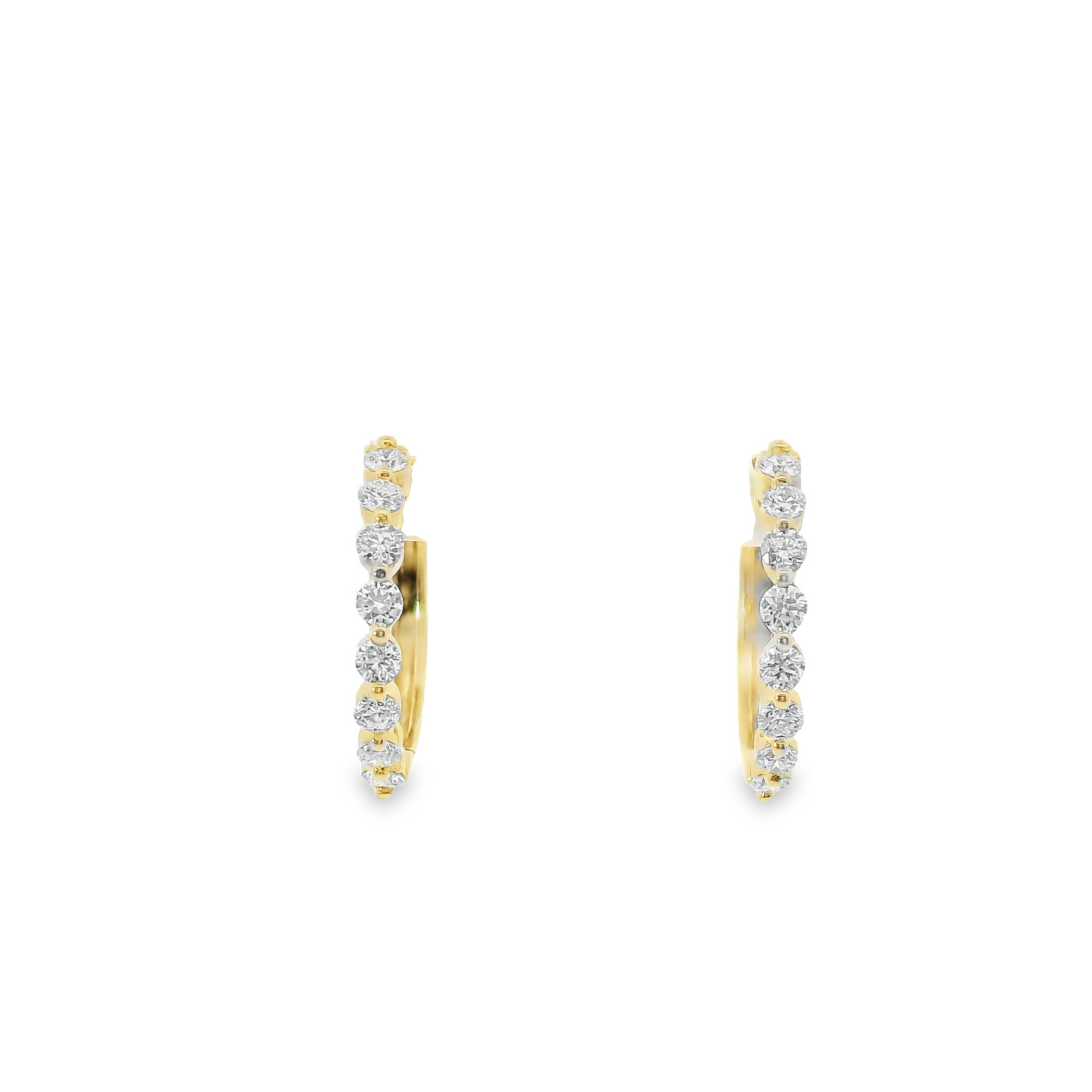 0.50ct Lab-Grown Diamond Hoop Earrings in 14K Gold