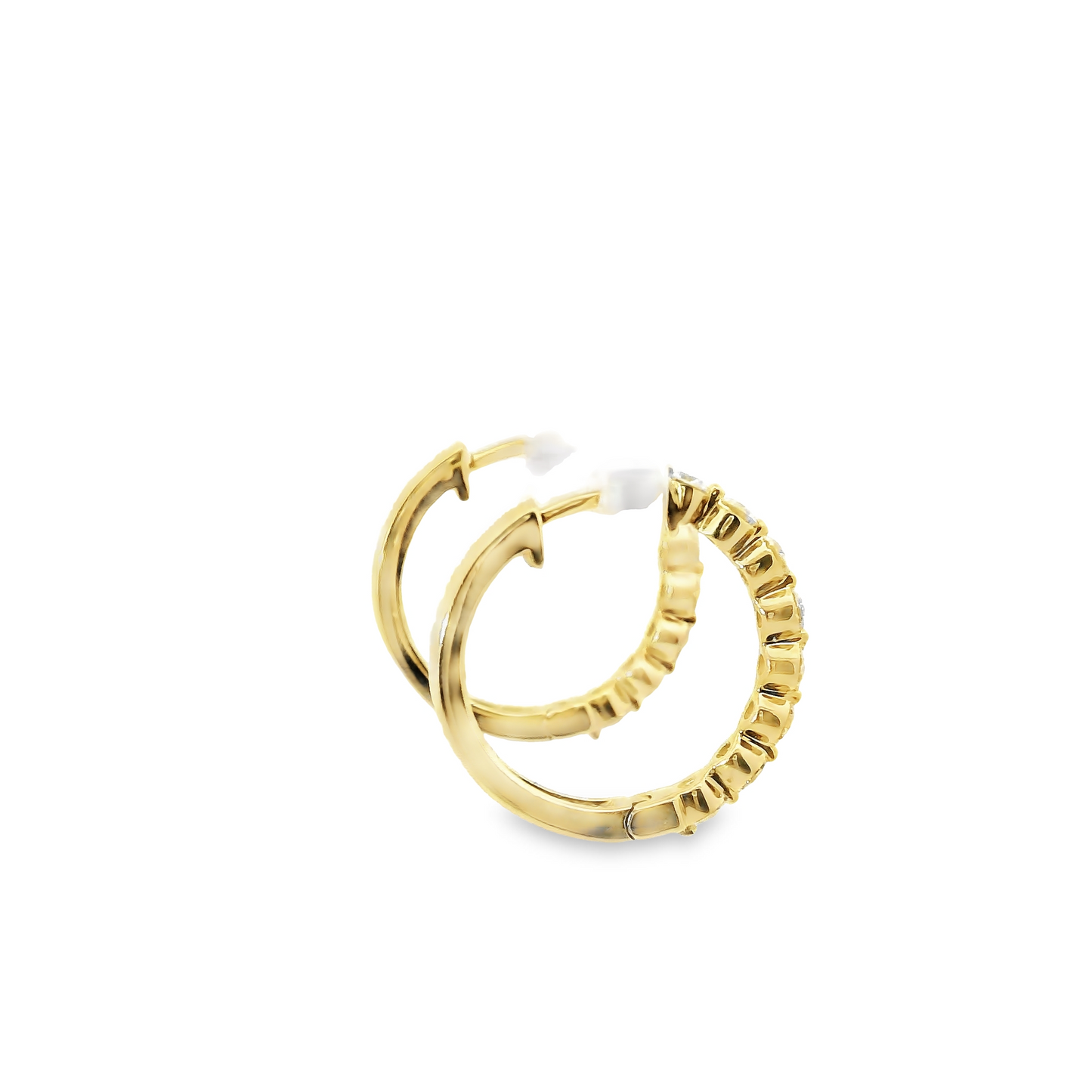 0.50ct Lab-Grown Diamond Hoop Earrings in 14K Gold