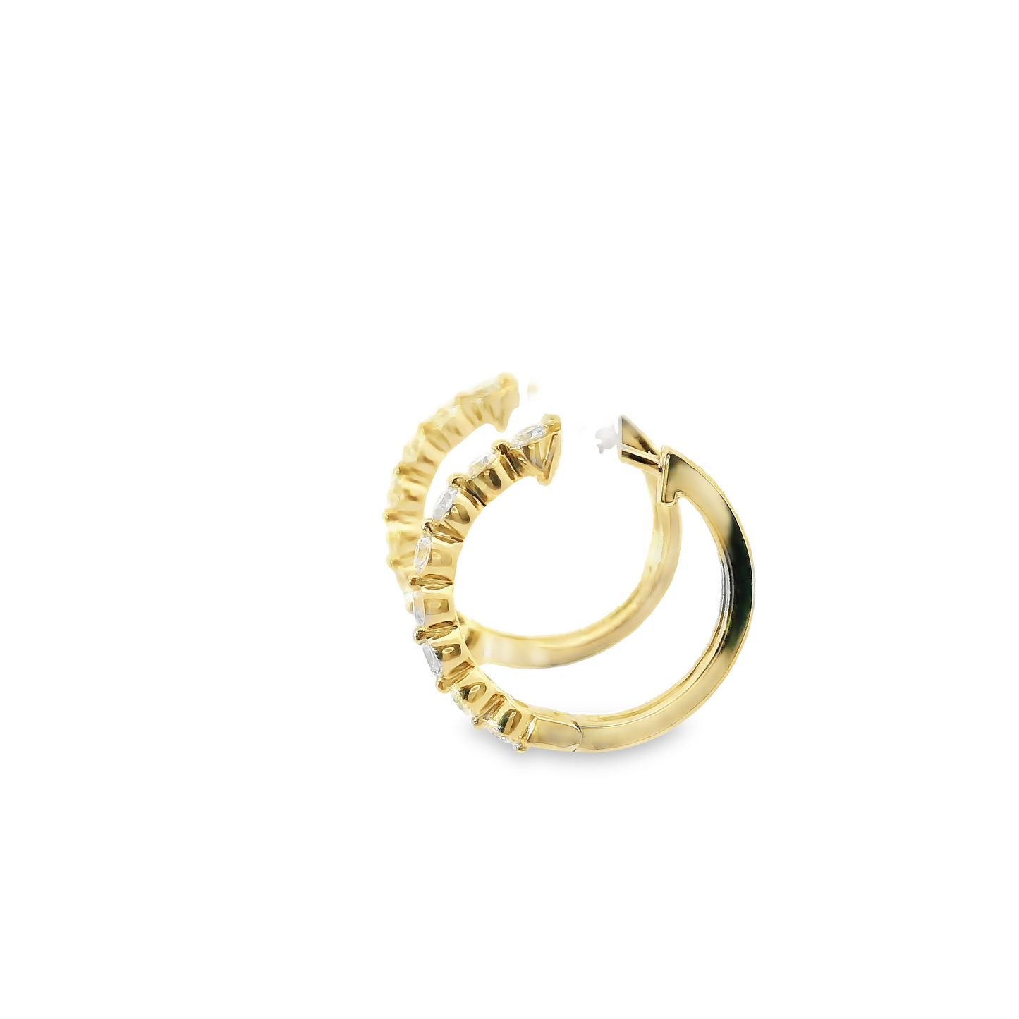 0.50ct Lab-Grown Diamond Hoop Earrings in 14K Gold